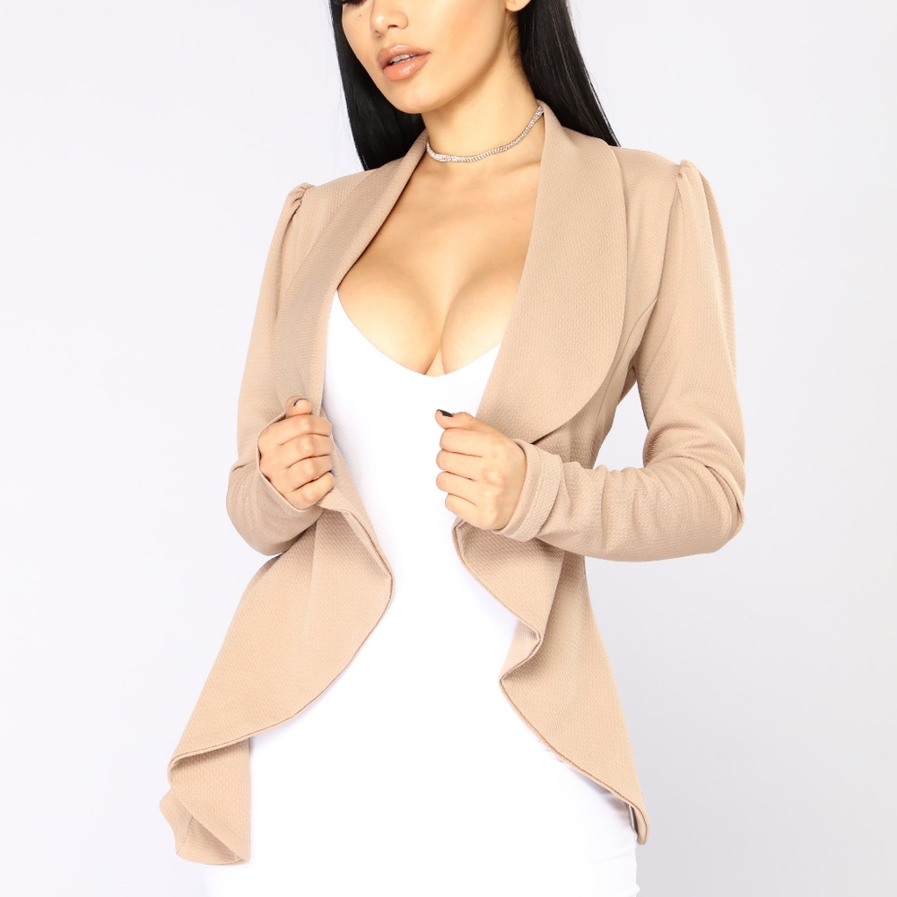 Women's NWT Fashion Nova Blazer Mocha